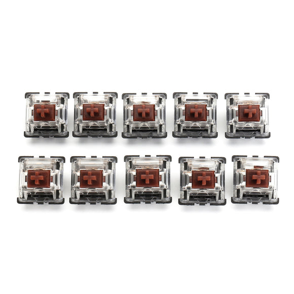 10Pcs 5 Pin Brown Switch Mechanical Keyboard Switch for Gateron RGB Series