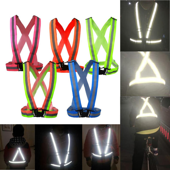 COLOR Safe Reflective Vest Belt for Women Girls Night Running Jogging Biking