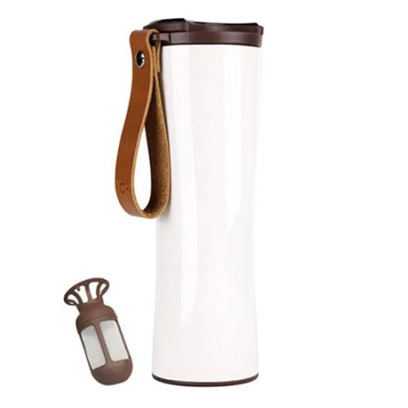 430ml Intelligent Thermal Water Bottle 2 Colors Stainless Steel Food Grade Material