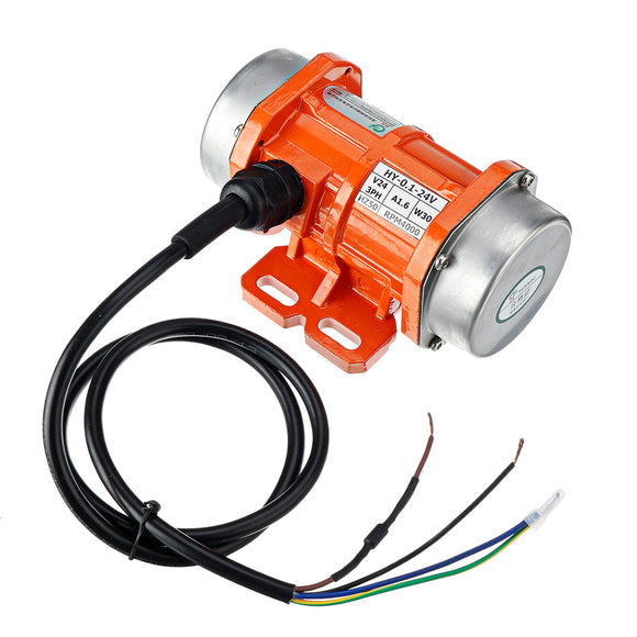 Concrete Vibrator Vibration Motor DC 12/24V 15W-50W Single Phase Aluminum/Motor Speed Controller