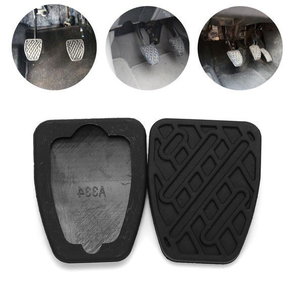 Pair Rubber Car Brake Clutch Pedal Cover Non-Slip Pad for Nissan Qashqai