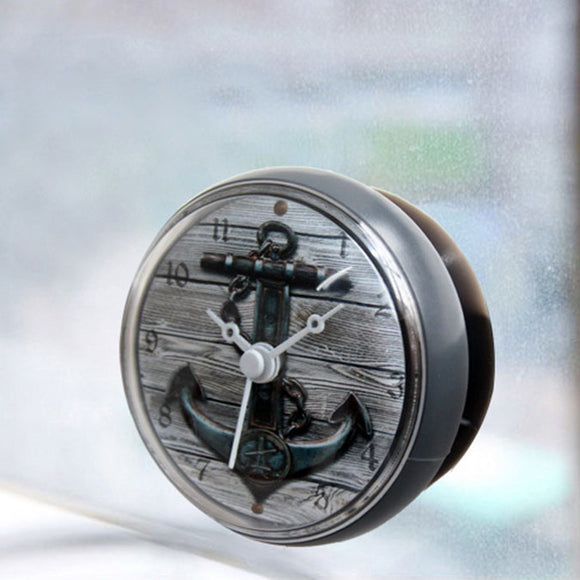 Waterproof Shower Wall Mini Watch Suction Cup Batteries Modern Clock For Kitchen Bathroom