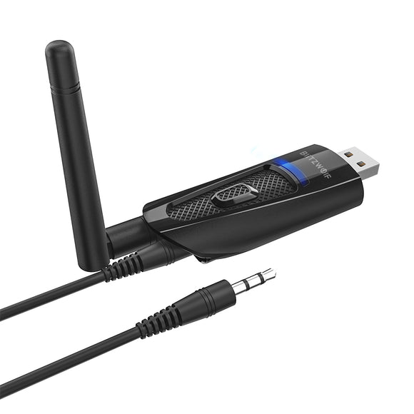 BlitzWolf BW-BR1 Pro Wireless bluetooth V5.0 USB Receiver Audio Transmitter 2 in 1 Adapter for PC/TV