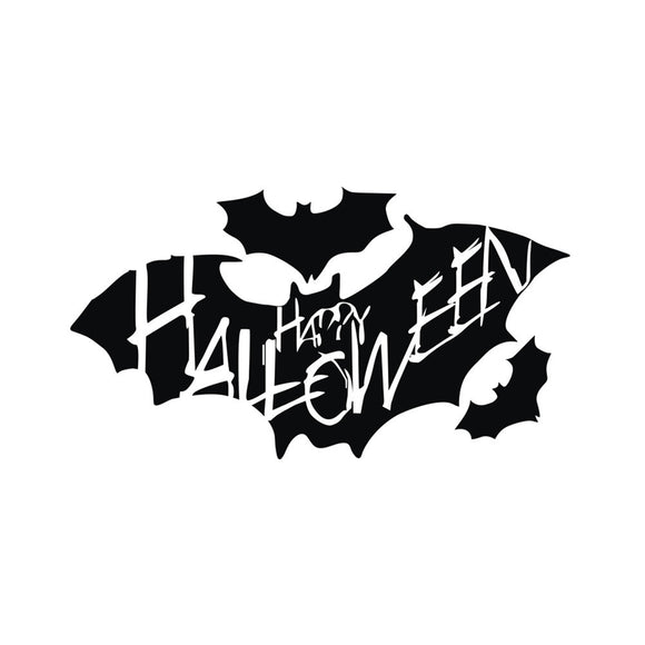 Creative Bat Wall Sticker Halloween Bat Removable Wallpaper Vinyl Art Decal Waterproof Decor Sticker