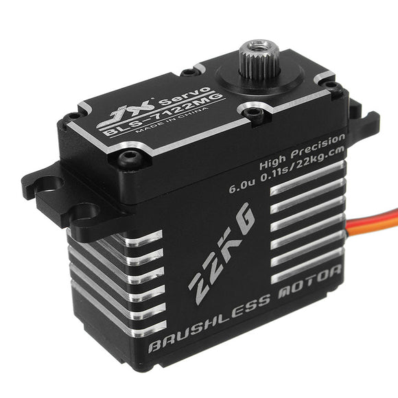 JX BLS-7122MG 22KG High Precision Steel Gear Digital Brushless Servo For RC Robot