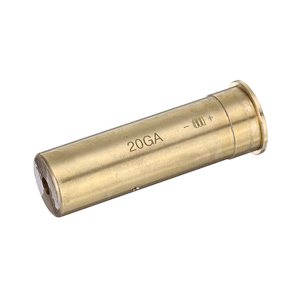 20GA Gauge Laser Bore Sighter Red Dot Sight Brass Cartridge Boresighter Caliber