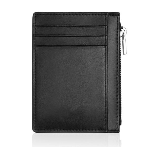 Men RFID Blocking Secure Card Holder Multifunction Coin Bag Short Wallet