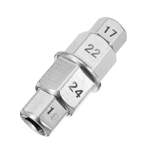 Metal Sliver Hex Axle Tool 17mm 19mm 22mm 24mm Motorcycle Tool Wrench Repair Hand Tools