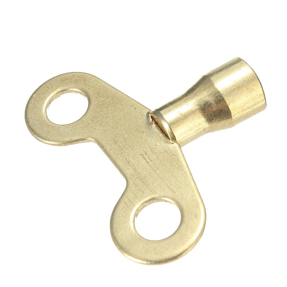 20Pcs Water Tap Square Hole Key Radiator Plumbing Bleed Key Brass Tone