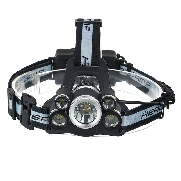 BIKIGHT 1700LM 5T6 LED 5 Modes 18650 USB Rechargeable Bike Headlamp with SOS Help Whistle