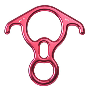 XINDA Outdoor Aluminum Magnesium Alloy Climbing 8 Word Ring Downhill Slow Descender