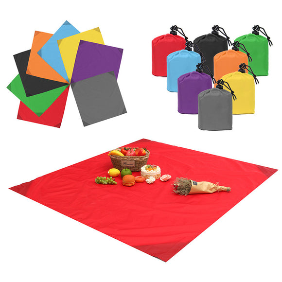 IPRee 140x152CM No-Sand Waterproof Beach Mat Camping Outdoor Picnic Large Blanket