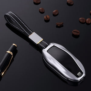 Aluminum Alloy Car Key Case Protector Cover Remote Control Fob for Tesla Model S Model 3 2016+