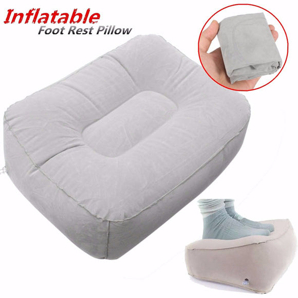 Inflatable Portable Chair Outdooors Plush Pneumatic Footrest Sofa Stool Cushion Home Decor