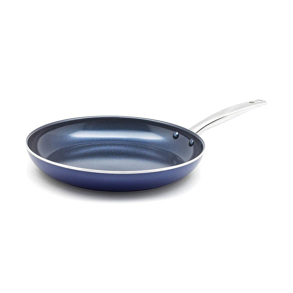 Blue Diamond Pan Toxin Free Ceramic Pan Nonstick Metal Utensil Open Frying Pan Non-stick Pot 20/24CM