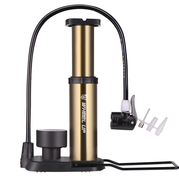 WHEEL UP Portable Mini Bike Pump Ultralight Bike Hose with Pressure Gauge 120 Psi High Pressure Bic