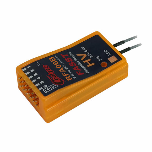 Cooltech RFA06B 6CH 2.4G FASST Compatible Receiver for Futaba 6EX 7C TM-7 TM-8 T8FGT10C