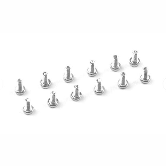 12 PCS M1.4x3 Screw Compatible Happymodel 0603/ 0703 / 0802 / EX1102 Brushless Motor M7 UR65 US65 UK65 TRASHCAN Snapper6/7 FPV Racing Drone