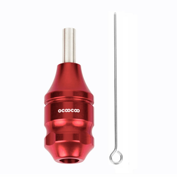 OCOOCOO SB007 Aluminum Alloy Tattoo Grip Handle Locking Needle Solid Tube Personality Carved