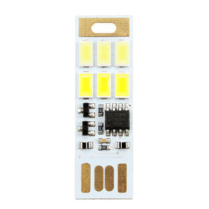 1.2W 5V 5730 SMD Mini USB Dimmable LED Touch Night Light for Laptop Computer