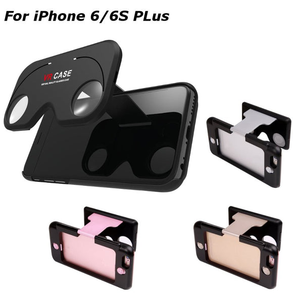 2 In 1 Silicone Virtual Reality 3D VR Case For Video And Games For Apple iPhone 6/6s Plus 5.5 Inch
