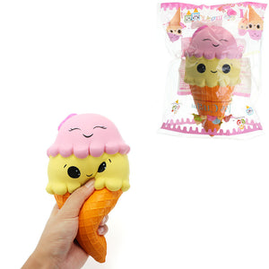 Squishy Ice Cream Cone Jumbo 22cm Slow Rising With Packaging Collection Gift Soft Toy