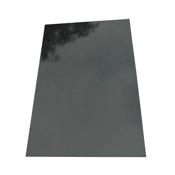 200x250x(0.5-5)mm 3K Black Plain Weave Carbon Fiber Plate Sheet Glossy Carbon Fiber Board Panel High Composite RC Material