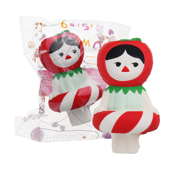 Christmas Gift Cherry Girl Squishy 13.5*8CM Slow Rising Soft Collection Gift Decor Toy