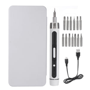 Tonfon 4V Cordless Precission Electric Screwdriver Magnectic Screw Bits USB Multi-used Screw Driver DIY Electronics Repair Tool
