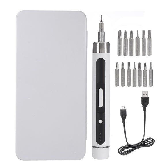 Tonfon 4V Cordless Precission Electric Screwdriver Magnectic Screw Bits USB Multi-used Screw Driver DIY Electronics Repair Tool