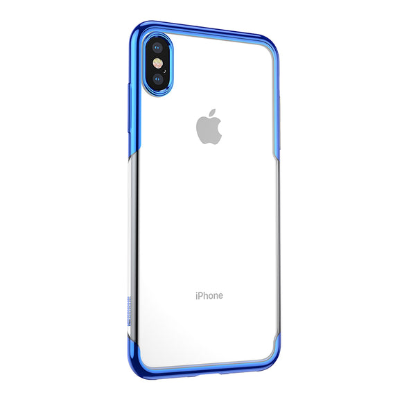 Baseus Clear Plating Anti-yellowing Soft TPU Protective Case For iPhone XS Max 6.5 2018