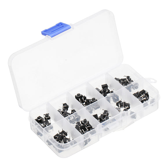 100Pcs 6x6x5mm Mini Micro Momentary Tactile Push Button Switch 4 pin Keys Button