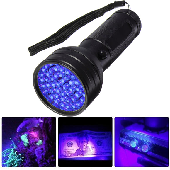 XANES 51 LED UV Scorpion Detector Hunter Finder Ultra Violet Blacklight Flashlight
