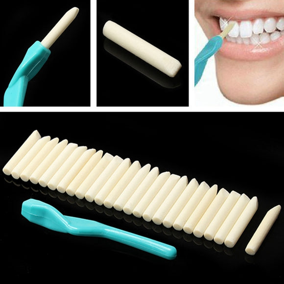 Teeth Whitening Dental Peeling Stick + 25Pcs Cleaning Eraser