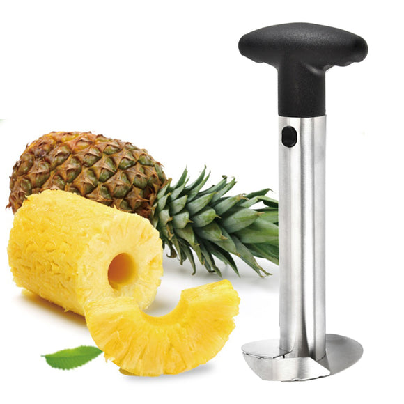 IPRee 430 Stainless Steel Fruit Pineapple Corer Slicer Knife Fruit Peeler Slicing Tool Kit