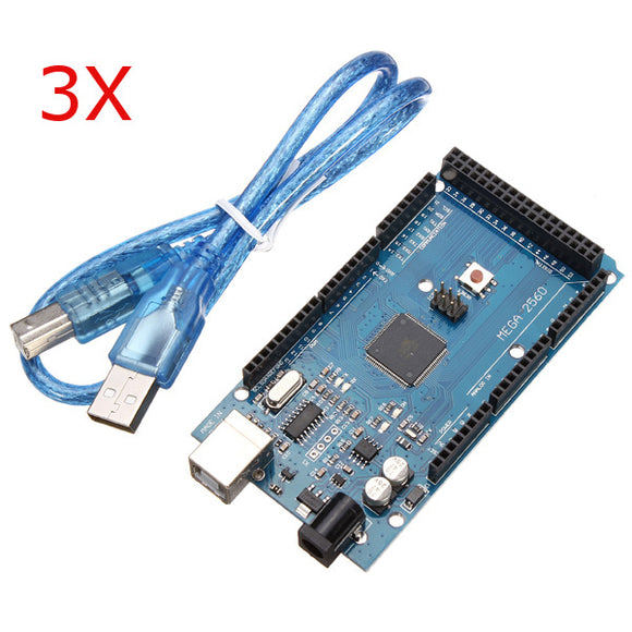 3Pcs Geekcreit Mega2560 R3 ATMEGA2560-16AU + CN340 Board With USB For Arduino