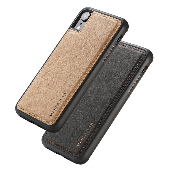 WHATIF Kraft Paper Shockproof Protective Case For iPhone XR
