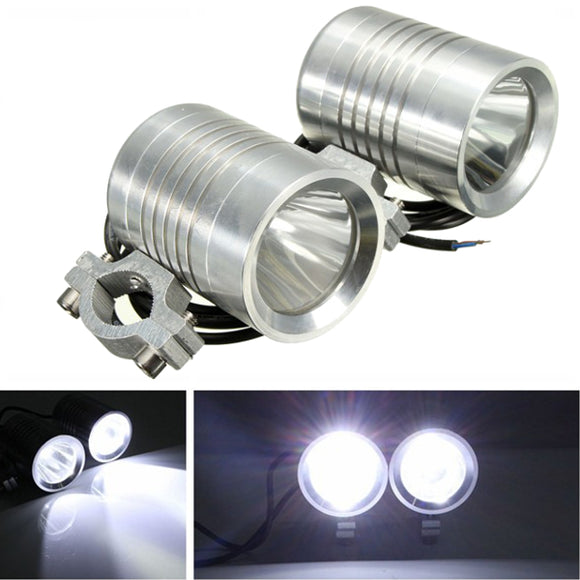 2Pcs 30W U3 LED 12V Motorcycle Car Driving Fog Spot Headlight Lamp