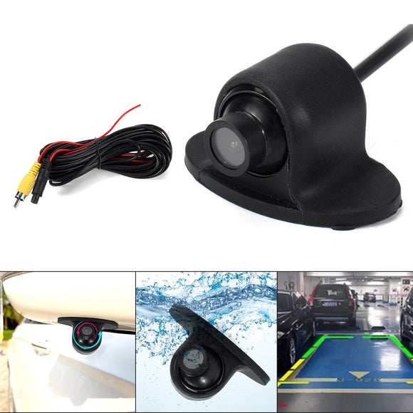 360 HD Mini Car Front Side Reverse Camera Rear View Backup Parking Waterproof