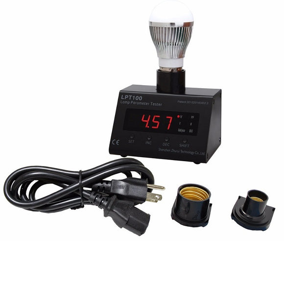 LPT100 Led Lamp Tester Led Power Meter Show Voltage Current Power Factor Electricity Bills 14.22mm Digital Tube