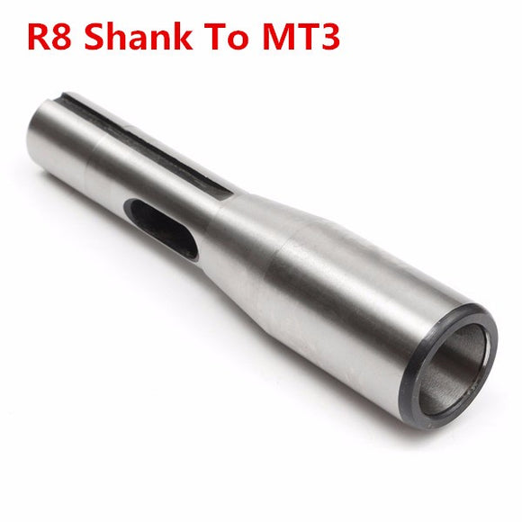 R8 Shank To MT3 R8 Drill Chuck Arbor Morse Taper Adapter Sleeve CNC Tool
