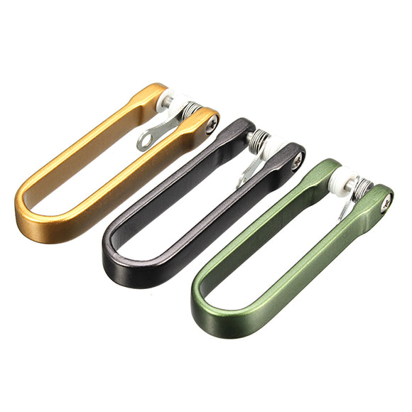AOTDDOR Aluminum U-shaped Portable Key Clip Keychain EDC Tool - 3 Colors