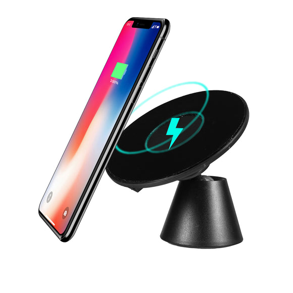 Qi Fast Wireless Car Charger Air Vent Holder Mount For iPhone 8/X/Samsung S8 S7