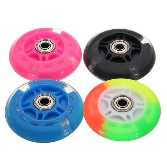 80mm LED Flash Light Up Wheel with 2 ABED-7 Ball Bearing for Mini Micro Scooter