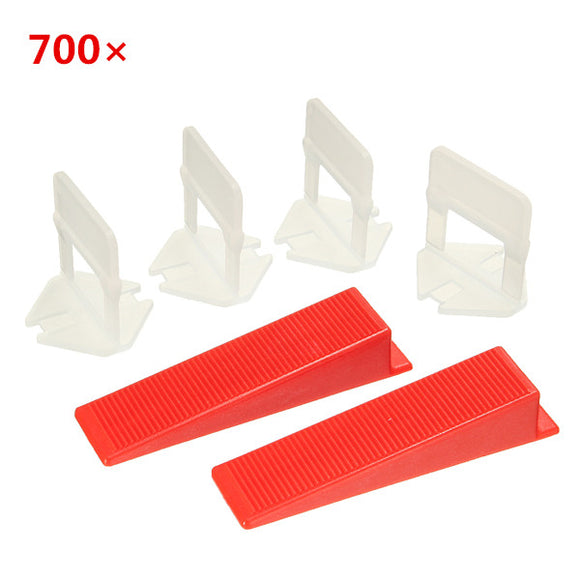 700Pcs Ceramic Tile Tiling Accessibility Spacer Clips/Wedges Plastic