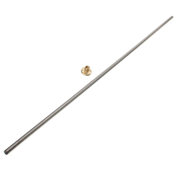 8mm Lead 4 Start Lead Screw T8 Length 600mm with Nut For CNC Parts