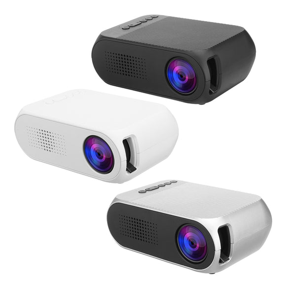 YG-320 Mini LCD LED Projector 400-600 Lumens 320 x 240 Pixels 1080P Home Theater Cinema Projector