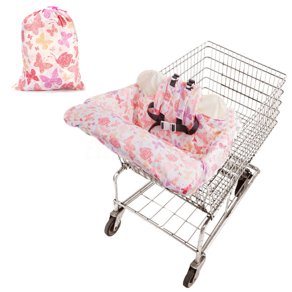 Baby Kids Shopping Cart Cushion Kids Trolley Pad Baby Shopping Push Cart Protection Cover Baby Chair