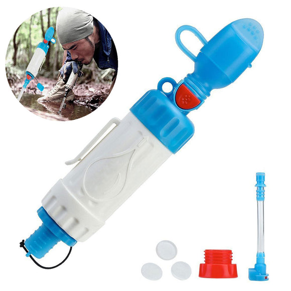 IPRee Portable Water Filter Camping Pressure Purifier Cleaner Outdoor Wild Drinking Safety Survival