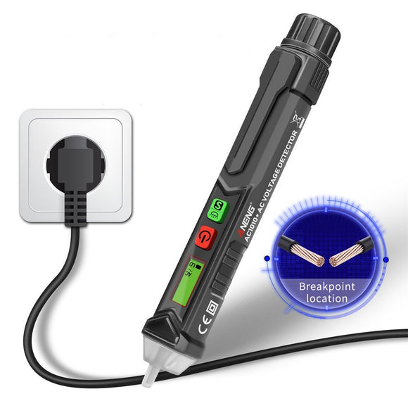 ANENG VC1010+ Digital Voltage Detector Meter Intelligent Non-contact Pen Alarm AC Test Pen Sensor Tester for Electrician Tools